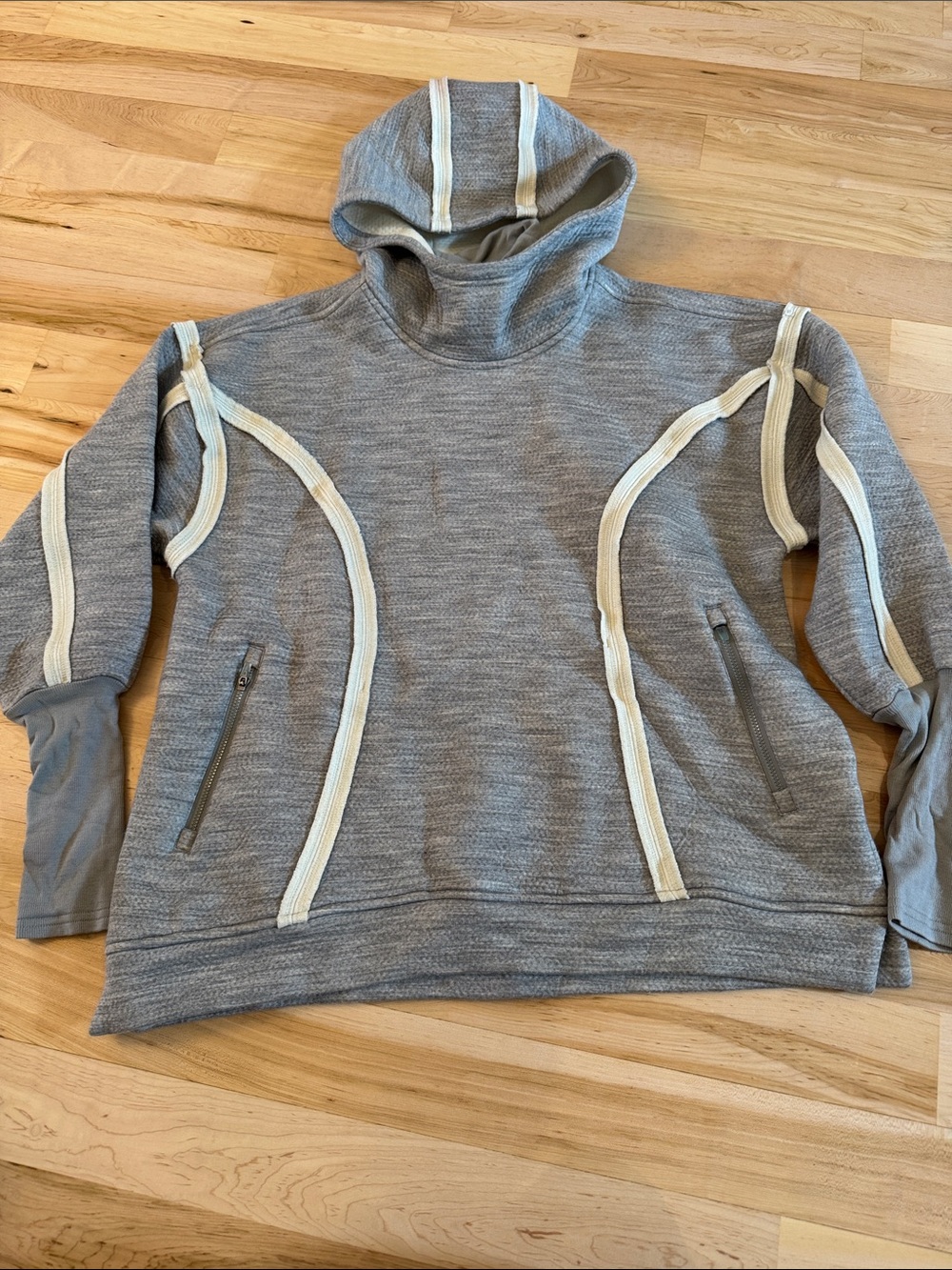Free People Movement "Feel The Heat" Merino Wool Pullover Jacket Hoodie-S-Layer - Picture 4 of 10